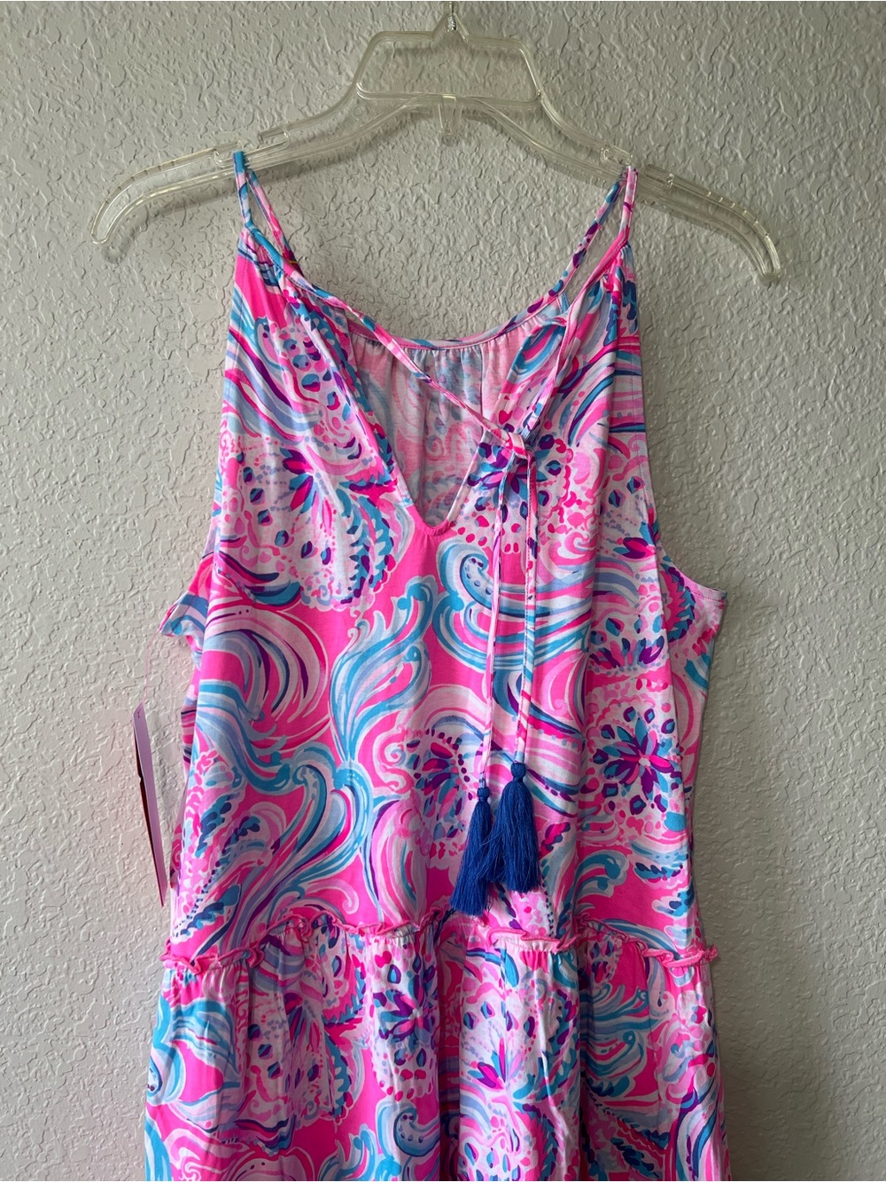 Lilly Pulitzer NWT Evalyn Style Hot Pink Colorful Short Summer Dress Size Medium - Picture 4 of 7